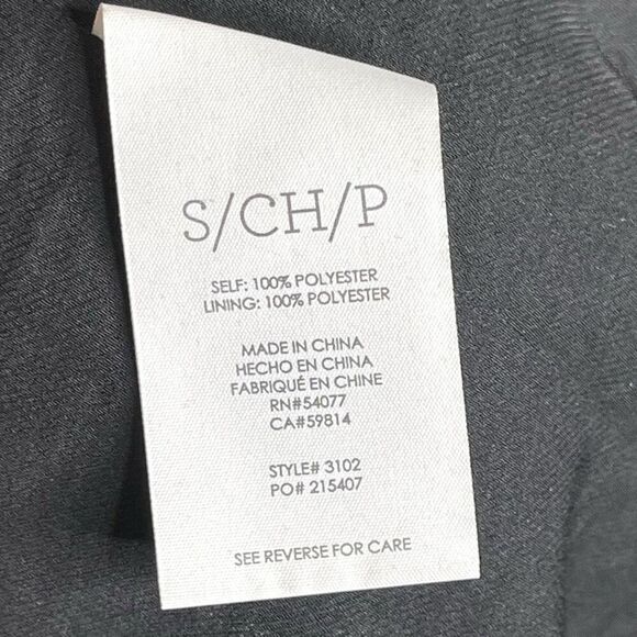 CAbi Style 3102 Harlequin Blue Black Diamond Shift Tunic Shirt Dress Size Small - Picture 9 of 10